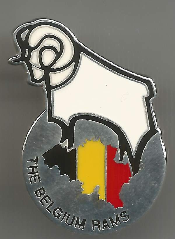 Badge Derby County Supporters Club THE BELGIUM RAMS